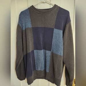 Vintage Dockers Men's Patchwork Sweater
